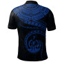 Vanuatu Polynesian Polo Shirt - Vanuatu Waves (Blue) 2