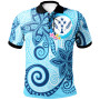Kosrae Polo Shirt - Tribal Plumeria Pattern 1