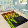 American Samoa Personalised Area Rugs - Seal With Polynesian Pattern Heartbeat Style (Reggae) Polynesian 6