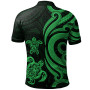 Northern Mariana Islands Polo Shirt - Green Tentacle Turtle 2