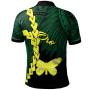 Papua New Guinea Oro Province Polynesian Custom Personalised Polo Shirt - Tribal Wave Tattoo 2