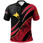 Papua New Guinea Polo Shirt - Custom Personalised Symmetrical Lines 1