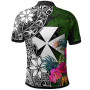 Wallis and Futuna Custom Personalised Polo Shirt - Turtle Plumeria Banana Leaf 2