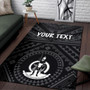 Vanuatu Personalised Area Rug - Vanuatu Seal With Polynesian Tattoo Style Polynesian 3