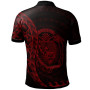 Nauru Polo Shirt - Polynesian Pattern Style Red Color 2