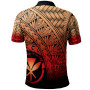 Hawaii Polynesian Custom Personalised Polo Shirt - Plumeria Tattoo Tribal 2