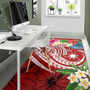 The Philippines Area Rug - Summer Plumeria (Red) Polynesian 5