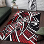 Yap Area Rug - Tribal Flower Special Pattern Red Color Polynesian 1