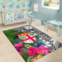 Fiji Area Rug - Turtle Plumeria Banana Leaf Polynesian 6