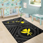 Hawaii Area Rug - Hawaii Kanaka Maoli And Map ( Black) Polynesian 6