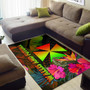 Wallis and Futuna Polynesian Area Rug - Hibiscus and Banana Leaves Polynesian 2