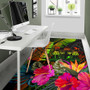 Fiji Polynesian Personalised Area Rug - Hibiscus and Banana Leaves Polynesian 5