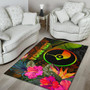 YAP Polynesian Personalised Area Rug - Hibiscus and Banana Leaves Polynesian 4