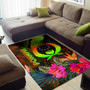 Pohnpei Polynesian Area Rug - Hibiscus and Banana Leaves Polynesian 2