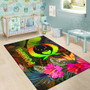 Pohnpei Polynesian Area Rug - Hibiscus and Banana Leaves Polynesian 6