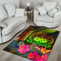 Samoa Polynesian Area Rug - Hibiscus and Banana Leaves Polynesian 4