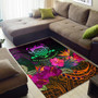 Tuvalu Area Rug - Summer Hibiscus Polynesian 2