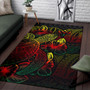 Kosrae Area Rugs Turtle Hibiscus Reggae Polynesian 3