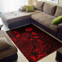 Tahiti Area Rugs Turtle Hibiscus Red Polynesian 2