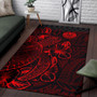 Tahiti Area Rugs Turtle Hibiscus Red Polynesian 3