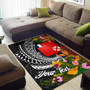 Wallis and Futuna Area Rug - Custom Personalised Seal Spiral Polynesian Patterns Polynesian 2