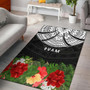 Guam Area Rug - Ginger Lei Pattern Polynesian 1