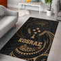 Kosrae Micronesia Area Rug - Gold Tribal Wave Polynesian 1