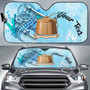 Tokelau Auto Sun Shades - Custom Personalised Polynesian Turtle Under The Sea