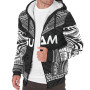 Guam Sherpa Hoodie - Polynesian Chief Black Version 3