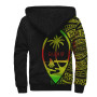 Guam Personalised Custom Polynesian Sherpa Hoodie - Line Reggae 2