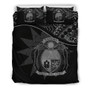 Nauru Duvet Cover Set - Nauru Bedding Flag & Coat Of Arms Black 2