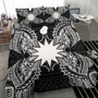 Tokelau Polynesian Bedding Set - Turtle With Blooming Hibiscus Turquoise 6