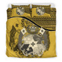 Tonga Duvet Cover Set - Tonga Coat Of Arms Yellow 1