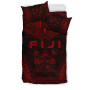 Fiji Polynesian Chief Duvet Cover Set - Red Version 2