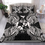 Polynesian Bedding Set - Tonga Duvet Cover Set Map Black 1