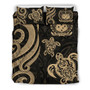 Samoa Polynesian Bedding Set - Gold Tentacle Turtle 3