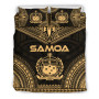 Samoa Polynesian Chief Duvet Cover Set - Gold Version 1