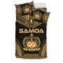 Samoa Polynesian Chief Duvet Cover Set - Gold Version 2