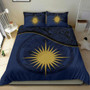 Polynesian Duvet Cover Set - Solomon Islands Bedding Set Blue Turtle Hibiscus 4