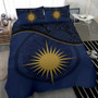 Polynesian Duvet Cover Set - Solomon Islands Bedding Set Blue Turtle Hibiscus 6