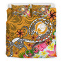 Papua New Guinea Personalised Bedding Set - PNG Bird And Polynesian Decorative Pattern 4