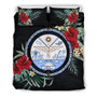 Marshall Islands Duvet Cover Set - Marshall Coat Of Arms Hibiscus 2