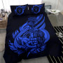 Polynesian Bedding Set - Niue Duvet Cover Set Father And Son Blue 1