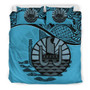 Polynesian Duvet Cover Set - Tahiti Bedding Set Blue 1