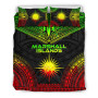 Marshall Islands Polynesian Chief Duvet Cover Set - Reggae Version 1