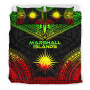 Marshall Islands Polynesian Chief Duvet Cover Set - Reggae Version 3