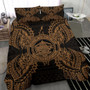Kanaka Maoli Polynesian Chief Duvet Cover Set - Gold Version 6