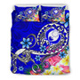 Pohnpei Bedding Set - Turtle Plumeria (Blue) 3