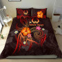 Pohnpei Polynesian Personalised Bedding Set - Legend Of Pohnpei (Red) 1