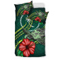 Yap Duvet Cover Set - Yap Flag & Blue Hibiscus 6